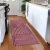 Piper Looms Mayfield Geometric AMF1044 Garnet Machine Washable Area Rug Runner Lifestyle Image Feature