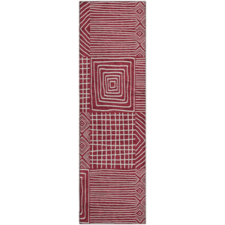 Piper Looms Mayfield Geometric AMF1044 Garnet Machine Washable Area Rug Runner Main Image