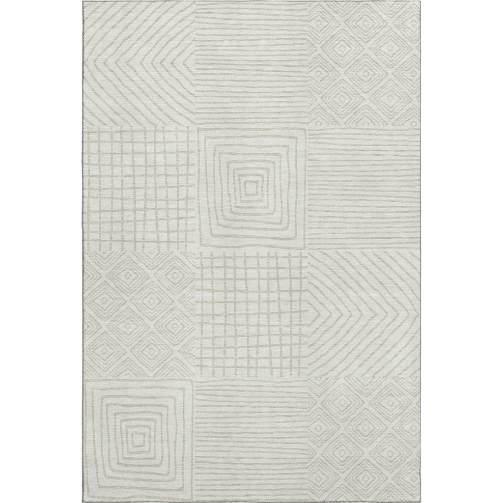 Piper Looms Mayfield Geometric AMF1044 Ivory Machine Washable Area Rug main image