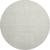 Piper Looms Mayfield Geometric AMF1044 Ivory Machine Washable Area Rug Round Main Image