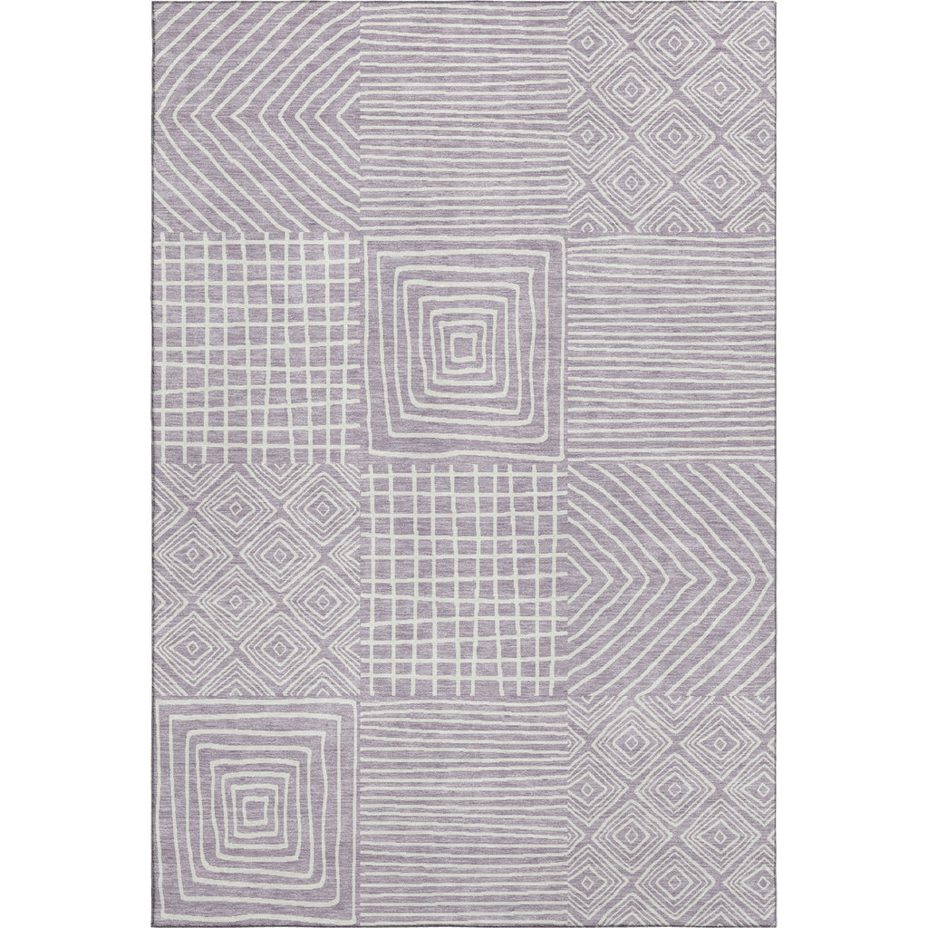 Piper Looms Mayfield Geometric AMF1044 Lavender Machine Washable Area Rug main image