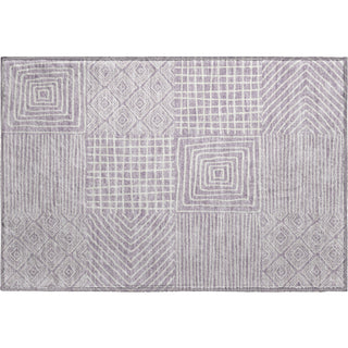 Piper Looms Mayfield Geometric AMF1044 Lavender Machine Washable Area Rug Scatter Main Image