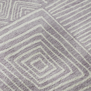 Piper Looms Mayfield Geometric AMF1044 Lavender Machine Washable Area Rug Swatch Image
