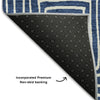 Piper Looms Mayfield Geometric AMF1044 Navy Machine Washable Area Rug Backing Image