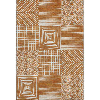 Piper Looms Mayfield Geometric AMF1044 Paprika Machine Washable Area Rug main image