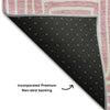 Piper Looms Mayfield Geometric AMF1044 Pink Machine Washable Area Rug Backing Image