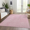 Piper Looms Mayfield Geometric AMF1044 Pink Machine Washable Area Rug Lifestyle Image Feature