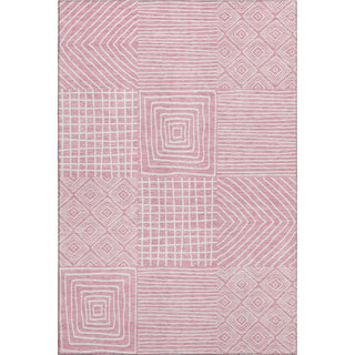 Piper Looms Mayfield Geometric AMF1044 Pink Machine Washable Area Rug main image