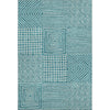 Piper Looms Mayfield Geometric AMF1044 Teal Machine Washable Area Rug main image
