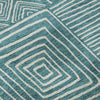 Piper Looms Mayfield Geometric AMF1044 Teal Machine Washable Area Rug Swatch Image