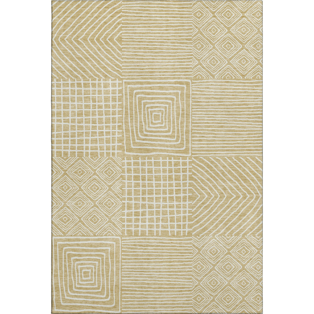 Piper Looms Mayfield Geometric AMF1044 Wheat Machine Washable Area Rug main image