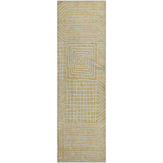 Piper Looms Mayfield Geometric AMF1044 Wheat Machine Washable Area Rug Runner Main Image
