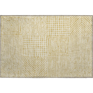 Piper Looms Mayfield Geometric AMF1044 Wheat Machine Washable Area Rug Scatter Main Image