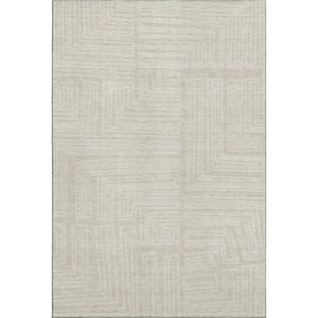 Piper Looms Mayfield Geometric AMF1045 Beige Machine Washable Area Rug main image