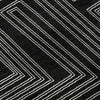 Piper Looms Mayfield Geometric AMF1045 Black Machine Washable Area Rug Swatch Image