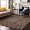 Piper Looms Mayfield Geometric AMF1045 Brown Machine Washable Area Rug Lifestyle Image Feature