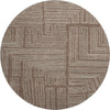 Piper Looms Mayfield Geometric AMF1045 Brown Machine Washable Area Rug Round Main Image