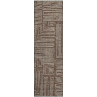 Piper Looms Mayfield Geometric AMF1045 Brown Machine Washable Area Rug Runner Main Image
