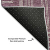 Piper Looms Mayfield Geometric AMF1045 Eggplant Machine Washable Area Rug Backing Image