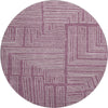 Piper Looms Mayfield Geometric AMF1045 Eggplant Machine Washable Area Rug Round Main Image