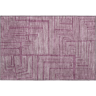 Piper Looms Mayfield Geometric AMF1045 Eggplant Machine Washable Area Rug Scatter Main Image