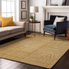 Piper Looms Mayfield Geometric AMF1045 Gold Machine Washable Area Rug Lifestyle Image Feature