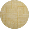Piper Looms Mayfield Geometric AMF1045 Gold Machine Washable Area Rug Round Main Image
