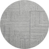 Piper Looms Mayfield Geometric AMF1045 Gray Machine Washable Area Rug Round Main Image