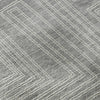 Piper Looms Mayfield Geometric AMF1045 Gray Machine Washable Area Rug Swatch Image