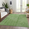 Piper Looms Mayfield Geometric AMF1045 Green Machine Washable Area Rug Lifestyle Image Feature