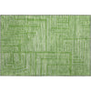 Piper Looms Mayfield Geometric AMF1045 Green Machine Washable Area Rug Scatter Main Image