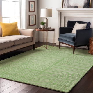 Piper Looms Mayfield Geometric AMF1045 Mint Machine Washable Area Rug Lifestyle Image Feature
