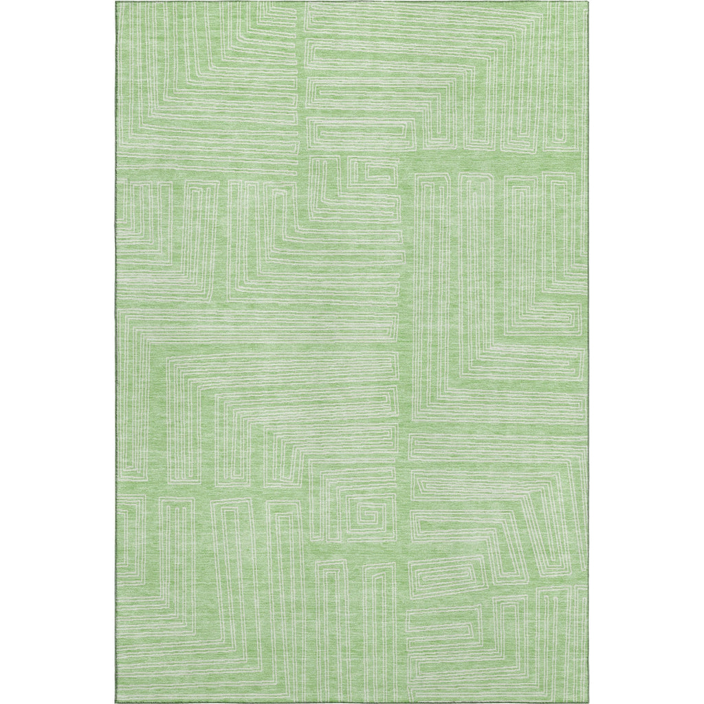 Piper Looms Mayfield Geometric AMF1045 Mint Machine Washable Area Rug main image