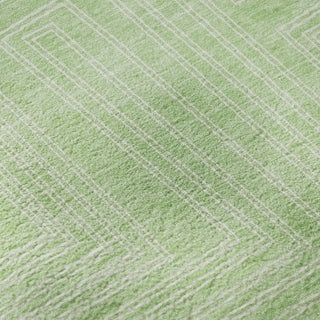 Piper Looms Mayfield Geometric AMF1045 Mint Machine Washable Area Rug Swatch Image