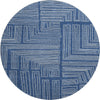 Piper Looms Mayfield Geometric AMF1045 Navy Machine Washable Area Rug Round Main Image