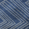 Piper Looms Mayfield Geometric AMF1045 Navy Machine Washable Area Rug Swatch Image