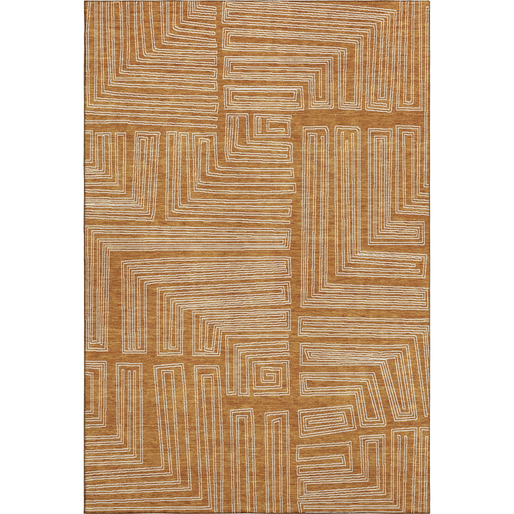 Piper Looms Mayfield Geometric AMF1045 Paprika Machine Washable Area Rug main image