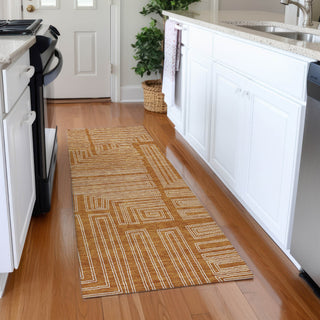 Piper Looms Mayfield Geometric AMF1045 Paprika Machine Washable Area Rug Runner Lifestyle Image Feature