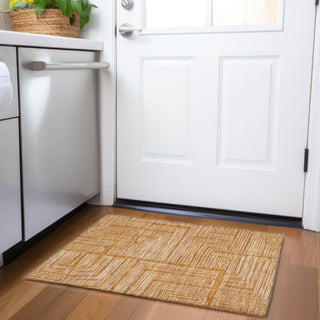 Piper Looms Mayfield Geometric AMF1045 Paprika Machine Washable Area Rug Scatter Lifestyle Image Feature