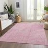 Piper Looms Mayfield Geometric AMF1045 Pink Machine Washable Area Rug Lifestyle Image Feature