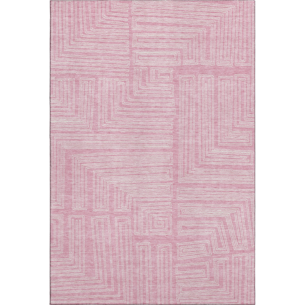 Piper Looms Mayfield Geometric AMF1045 Pink Machine Washable Area Rug main image