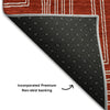 Piper Looms Mayfield Geometric AMF1045 Red Machine Washable Area Rug Backing Image