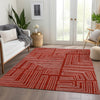 Piper Looms Mayfield Geometric AMF1045 Red Machine Washable Area Rug Lifestyle Image Feature