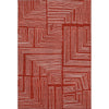 Piper Looms Mayfield Geometric AMF1045 Red Machine Washable Area Rug main image