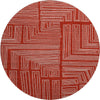 Piper Looms Mayfield Geometric AMF1045 Red Machine Washable Area Rug Round Main Image