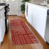 Piper Looms Mayfield Geometric AMF1045 Red Machine Washable Area Rug Runner Lifestyle Image Feature