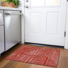 Piper Looms Mayfield Geometric AMF1045 Red Machine Washable Area Rug Scatter Lifestyle Image Feature