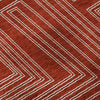 Piper Looms Mayfield Geometric AMF1045 Red Machine Washable Area Rug Swatch Image