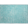 Piper Looms Mayfield Geometric AMF1045 Turquoise Machine Washable Area Rug Scatter Main Image