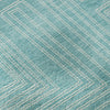Piper Looms Mayfield Geometric AMF1045 Turquoise Machine Washable Area Rug Swatch Image